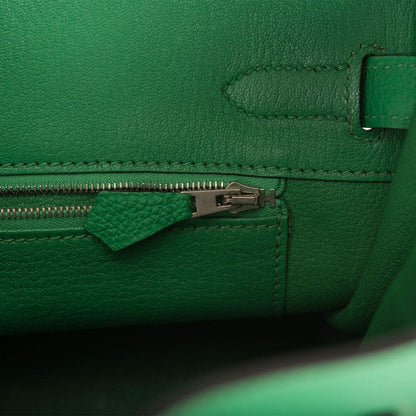 Pre-owned Hermes Birkin 30cm Bambou Togo Palladium Hardware