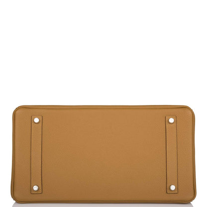 Hermes Birkin 35 Bronze D'Or Togo Palladium Hardware