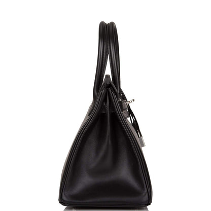 Hermes Birkin 30 Black Tadelakt Palladium Hardware