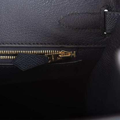 Hermes Birkin 30 Bleu Indigo Epsom Rose Gold Hardware