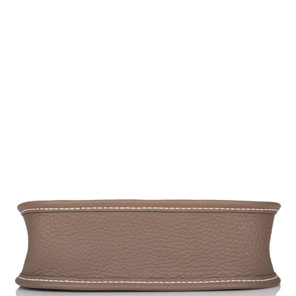 Hermes Etoupe Clemence Evelyne TPM Bag Gold Hardware