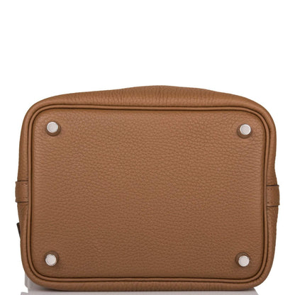 Hermes Picotin Lock 18 Alezan and Biscuit Clemence Palladium Hardware
