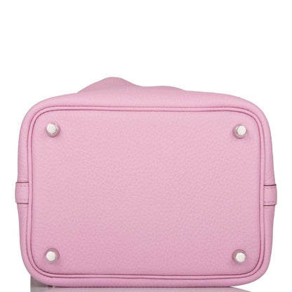 Hermes Picotin Lock 18 Mauve Sylvestre Clemence Palladium Hardware