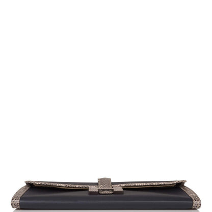Hermes Jige Elan 29 Bleu Indigo Swift and Ombre Lizard