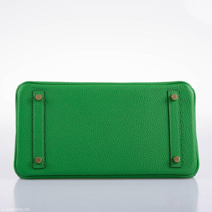 Hermes Birkin 25 Bambou Green Togo with Gold Hardware - 2020, Y