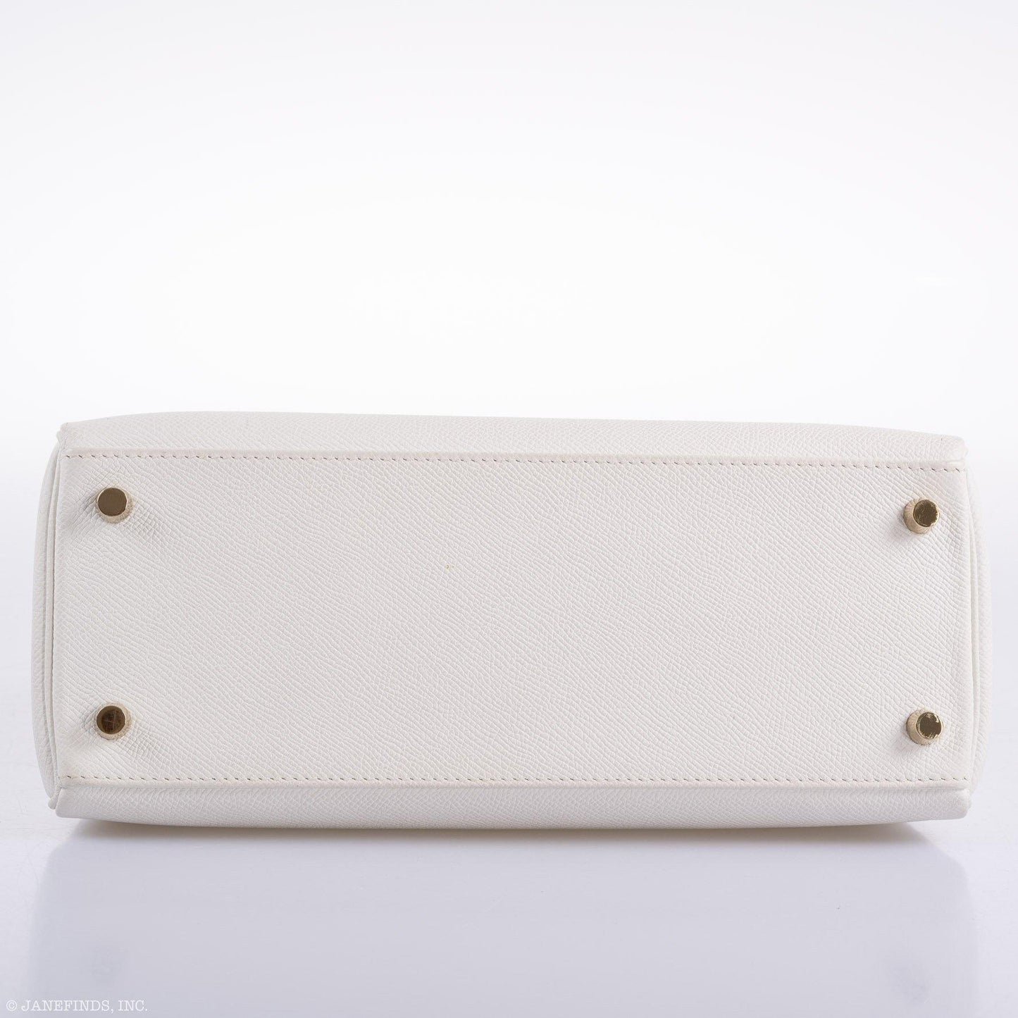 Hermes Kelly 28 Retourne White Epsom with Gold Hardware - 2010, N Square