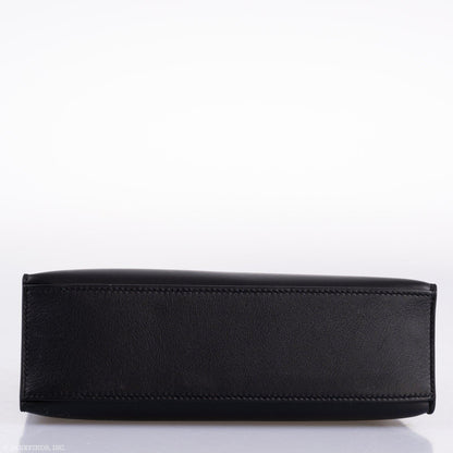 Hermes Kelly Mini Pochette Black Swift leather Gold Hardware - 2020, Y