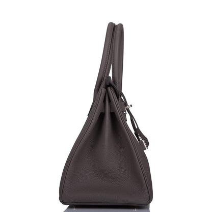 Hermes Birkin 30 Etain Togo Palladium Hardware