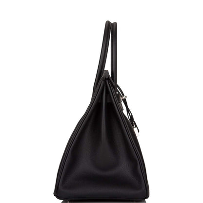Hermes Birkin 35 Black Epsom Palladium Hardware