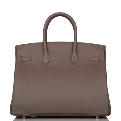 Hermes Birkin 35cm Etain Epsom Palladium Hardware