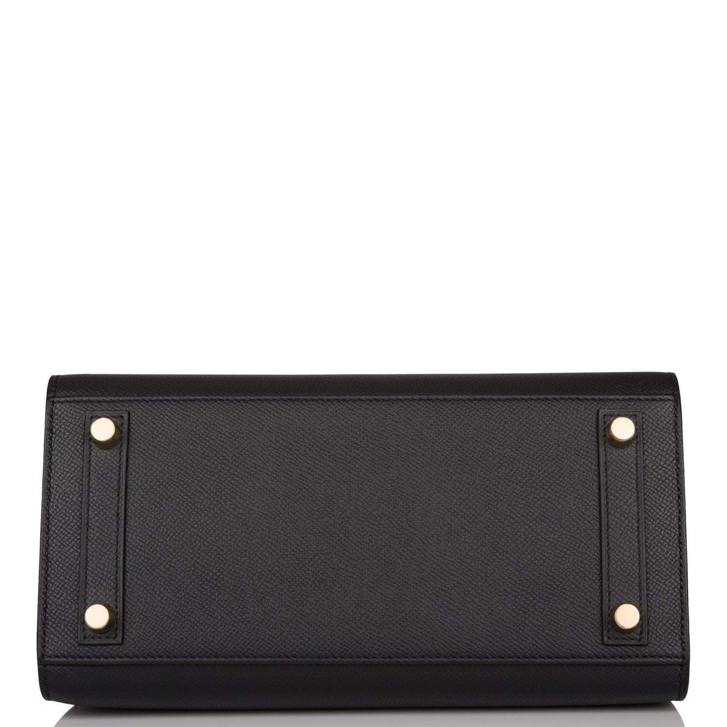 Hermes Birkin Sellier 25 Black Epsom Gold Hardware