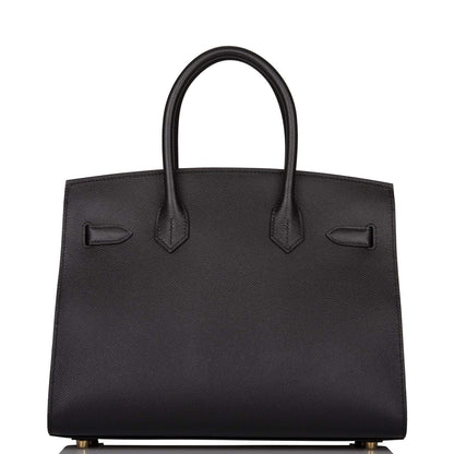 Hermes Birkin Sellier 30 Black Epsom Gold Hardware