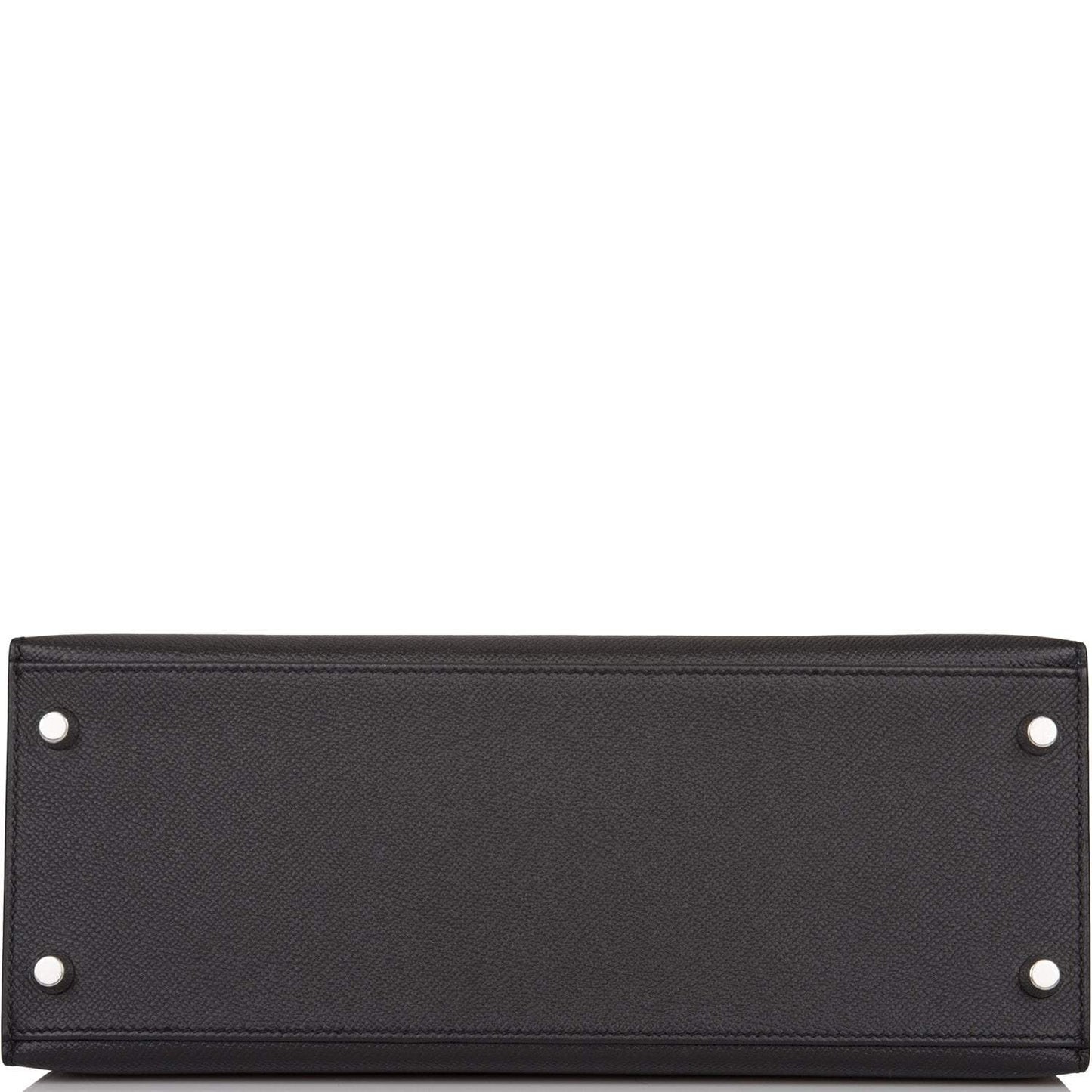 Hermes Black Epsom Sellier Kelly 28cm Palladium Hardware