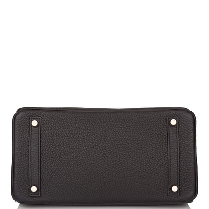 Hermes Black Togo Birkin 30cm Rose Gold Hardware