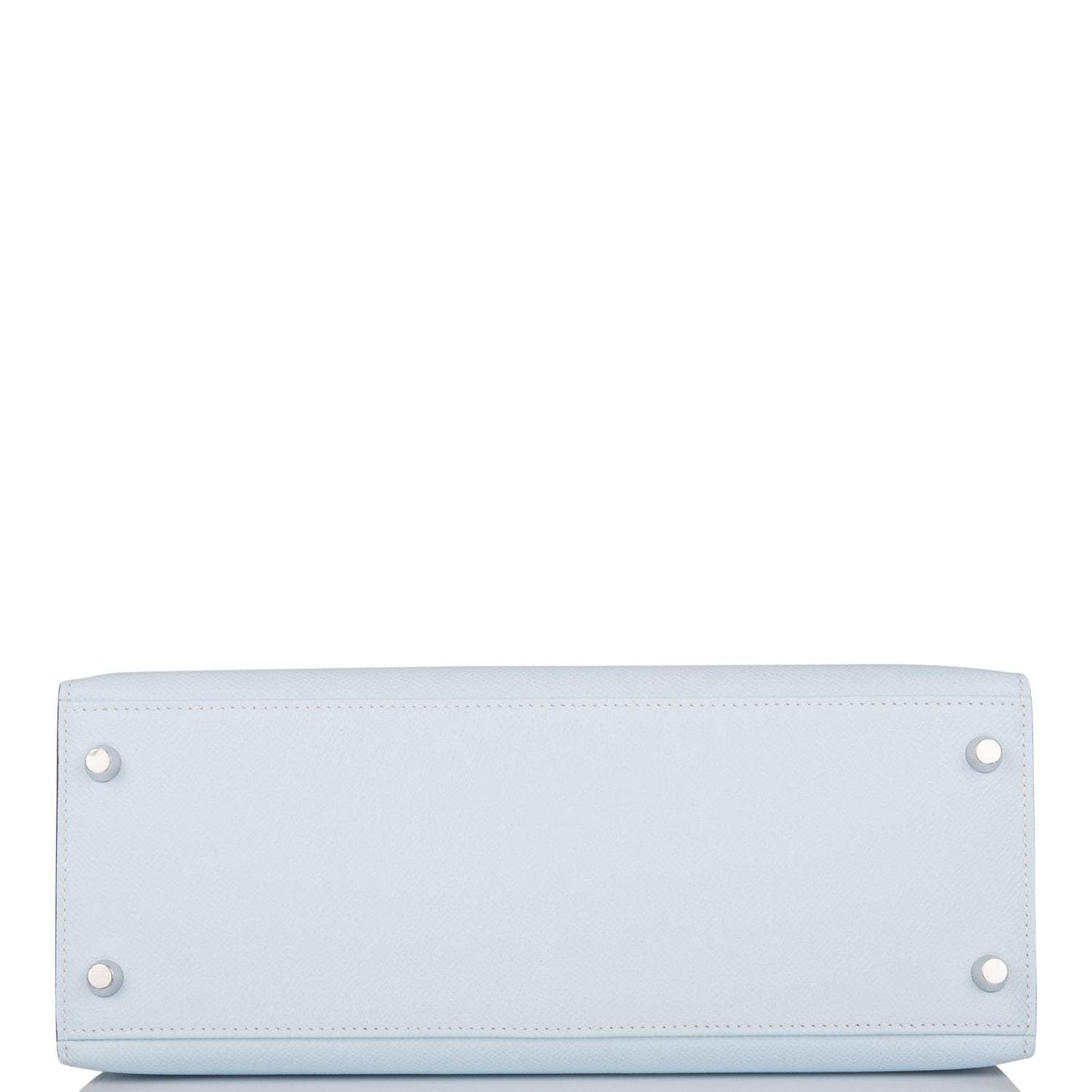 Hermes Bleu Brume Epsom Sellier Kelly 28cm Palladium Hardware