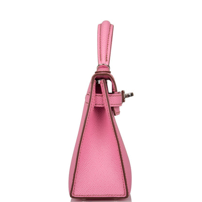 Hermes Bubblegum 5p Epsom Sellier Kelly 20cm Palladium Hardware