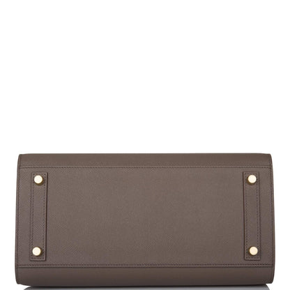 Hermes Etain Epsom Sellier Birkin 30cm Gold Hardware