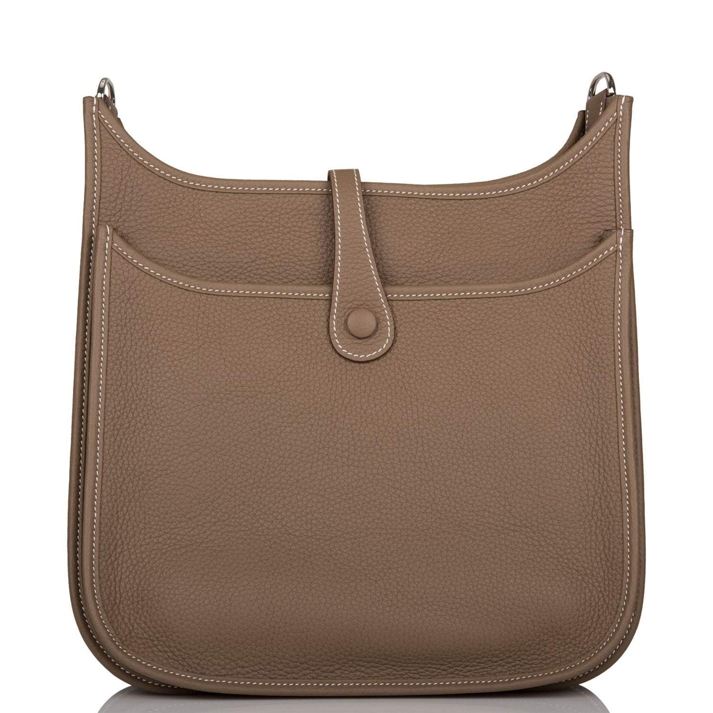Hermes Evelyne III PM Etoupe Clemence Palladium Hardware