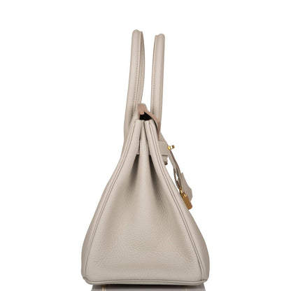 Hermes Gris Perle Togo Birkin 30cm Gold Hardware