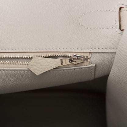 Hermes Gris Perle Togo Birkin 35cm Palladium Hardware