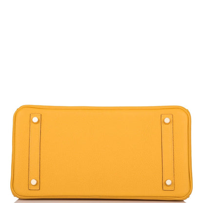 Hermes Jaune Ambre Togo Birkin 30cm Gold Hardware