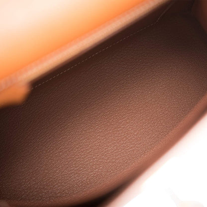 Hermes Kelly Sellier 25 Fauve Barenia Gold Hardware