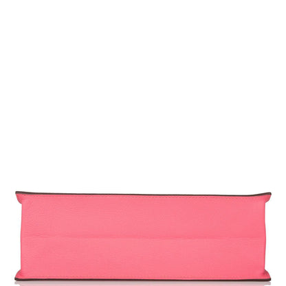 Hermes Rose Azalee Evercolor Kelly Danse Palladium Hardware