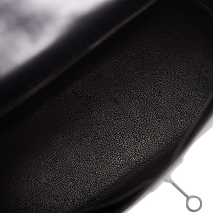 Hermes SO Black Box Retourne Kelly 32cm Black Hardware