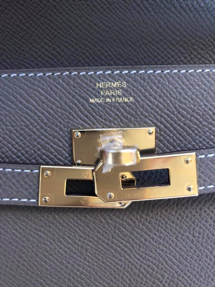 Hermes Etoupe Long Kelly Classic Wallet