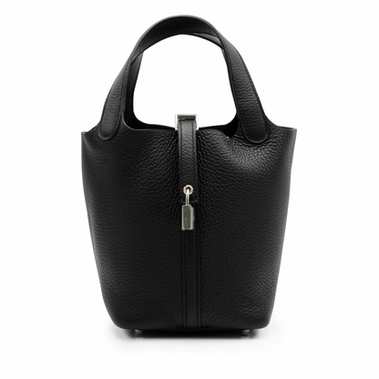 Hermes Picotin Lock 18 Clemence Noir Black