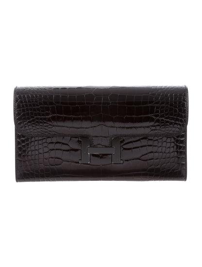 Hermes | So Black Alligator Constance Wallet