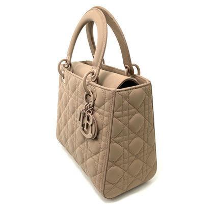 CHRISTIAN DIOR Ultramatte Quilted Cannage Medium Lady Dior