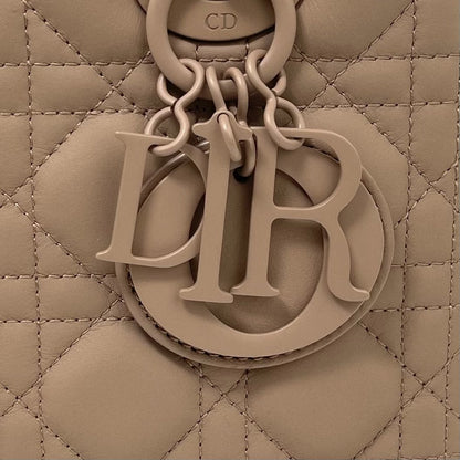 CHRISTIAN DIOR Ultramatte Quilted Cannage Medium Lady Dior