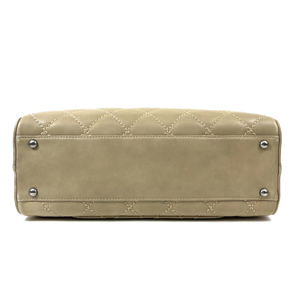 CHANEL Vintage Surpique Bowler Bag