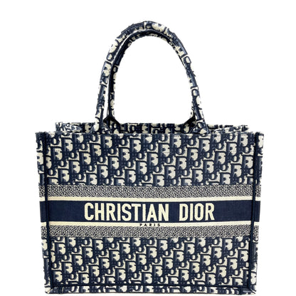 CHRISTIAN DIOR Oblique Canvas Small Book Tote