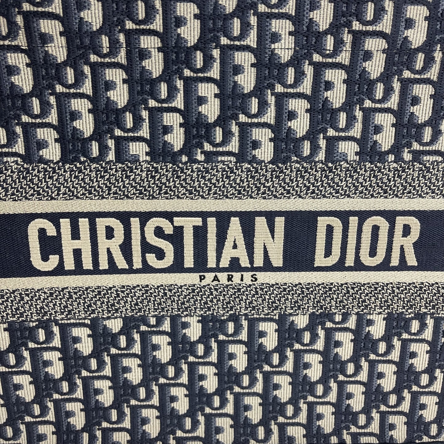 CHRISTIAN DIOR Oblique Canvas Small Book Tote