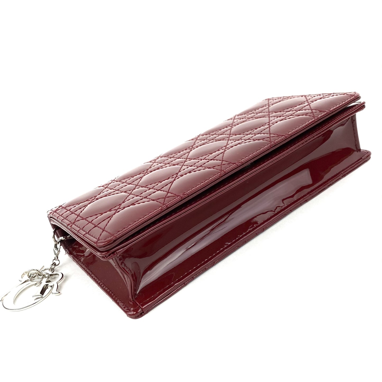 CHRISTIAN DIOR  Lady Dior Pouch Red Patent