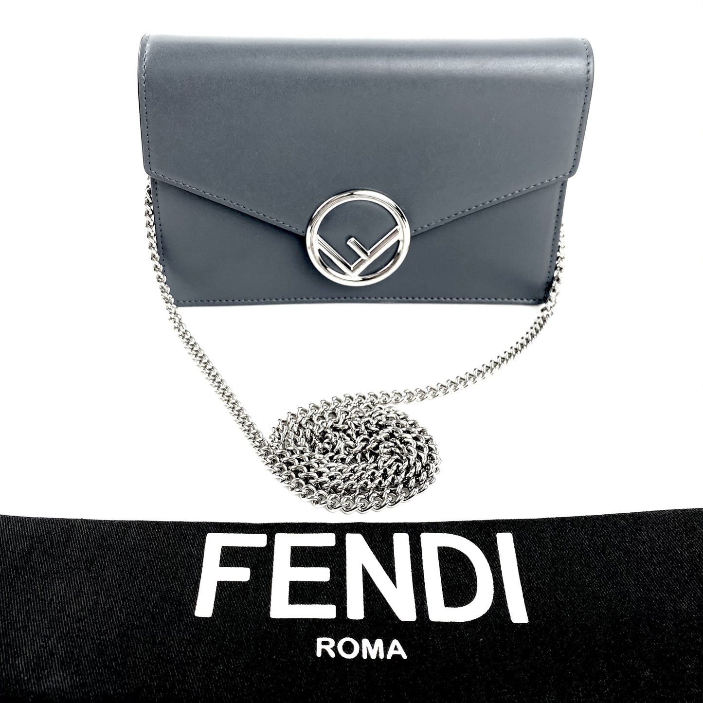 FENDI F Logo Wallet On Chain