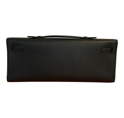 Hermès Kelly Cut Bag Noir Swift GHW