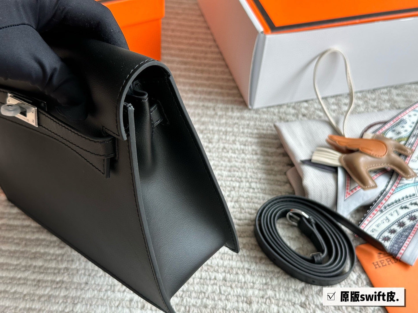 Kyoto leather Kelly Danse dancing bag