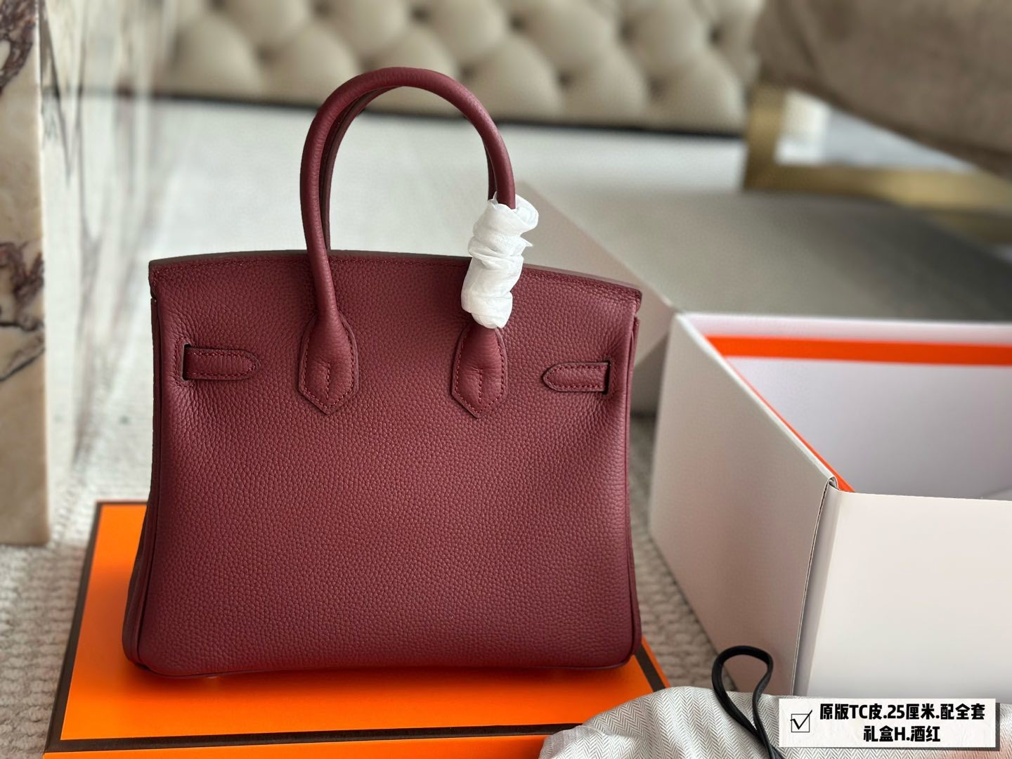 Original TC Leather Birkin bag
