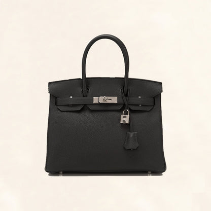 Hermès | Black Togo Birkin with Silver Hardware | 30