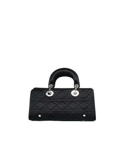Christian Dior Black Cannage Top Handle Bag GHW  AGL1036 - Cap N Wrap