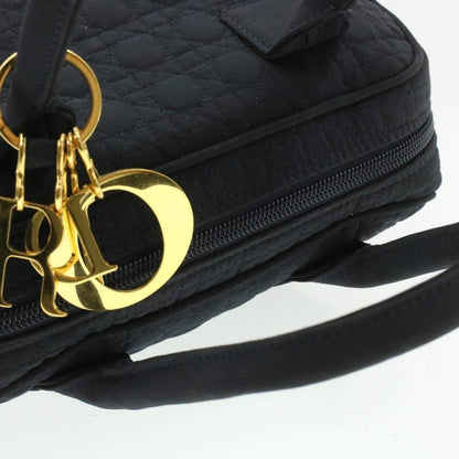 CHRISTIAN DIOR Cannage Hand Bag Black Nylon - Cap N Wrap