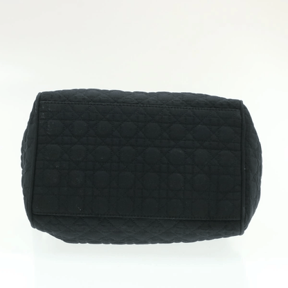 CHRISTIAN DIOR Cannage Hand Bag Black Nylon - Cap N Wrap