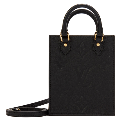 Black Giant Monogram Empreinte Petit Sac Plat Gold Hardware, 2021Black Giant Monogram Empreinte Petit Sac Plat Gold Hardware, 2021