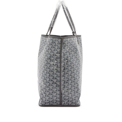 Gray Chevroches Calfskin and Goyardine Canvas Anjou GM Tote, 2023