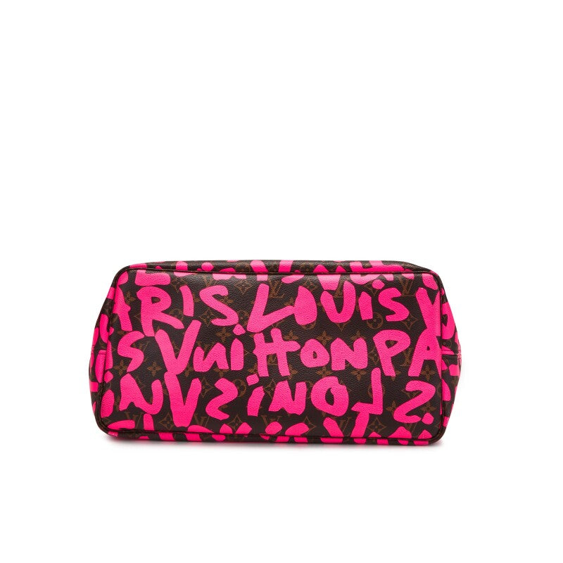 Stephen Sprouse Pink Monogram Graffiti Coated Canvas Neverfull GM Gold Hardware, 2009