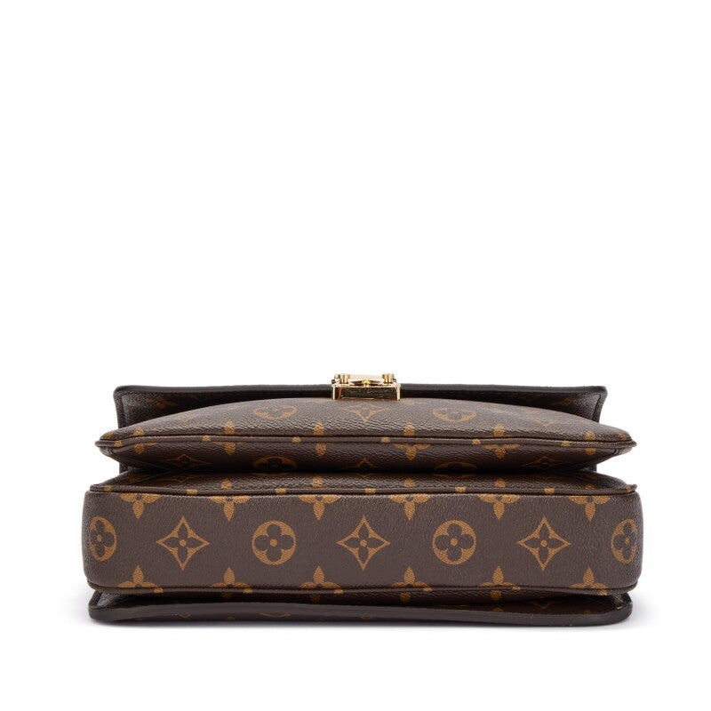 Brown Monogram Coated Canvas Pochette Métis Gold Hardware, 2021