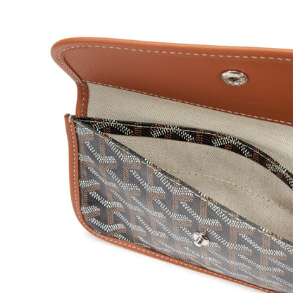 Black Goyardine Canvas Saint Louis Pouch Wallet